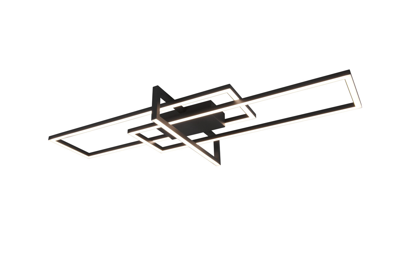 Plafoniera Salinas, TRIO, 100x40x11.5 cm, 34W, 1x SMD, metal, negru mat - imagine 5